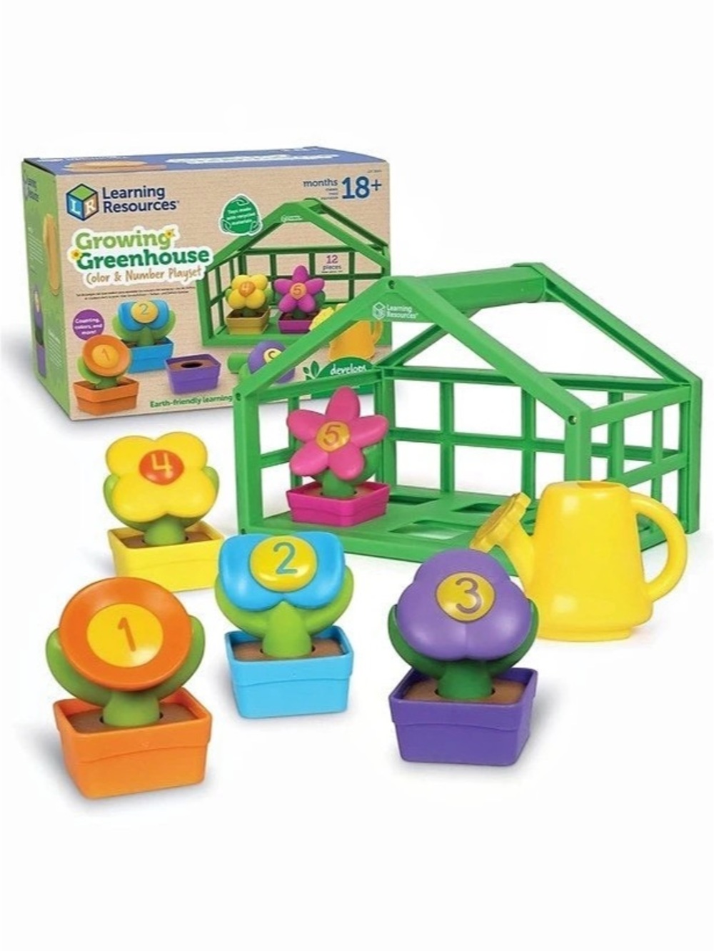 Learning Resources Growing Greenhouse Color & Number Playset